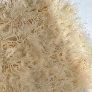 Zara Cream Feathered Women Shorts